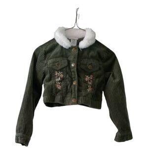 Daisy Fuentes corduroy crop jacket, girls